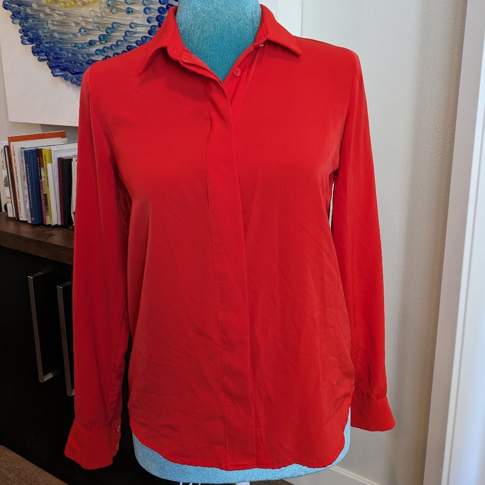 Red H&M blouse